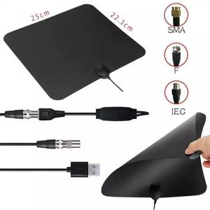 Quality Free Channel TV Antenna with IEC Male Connector and Satellite Receiver in Packing Box wholesale