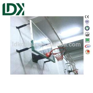 Quality Indoor Fixed Height Wall Basketball Hoop System Glass 1800x1050x12mm wholesale
