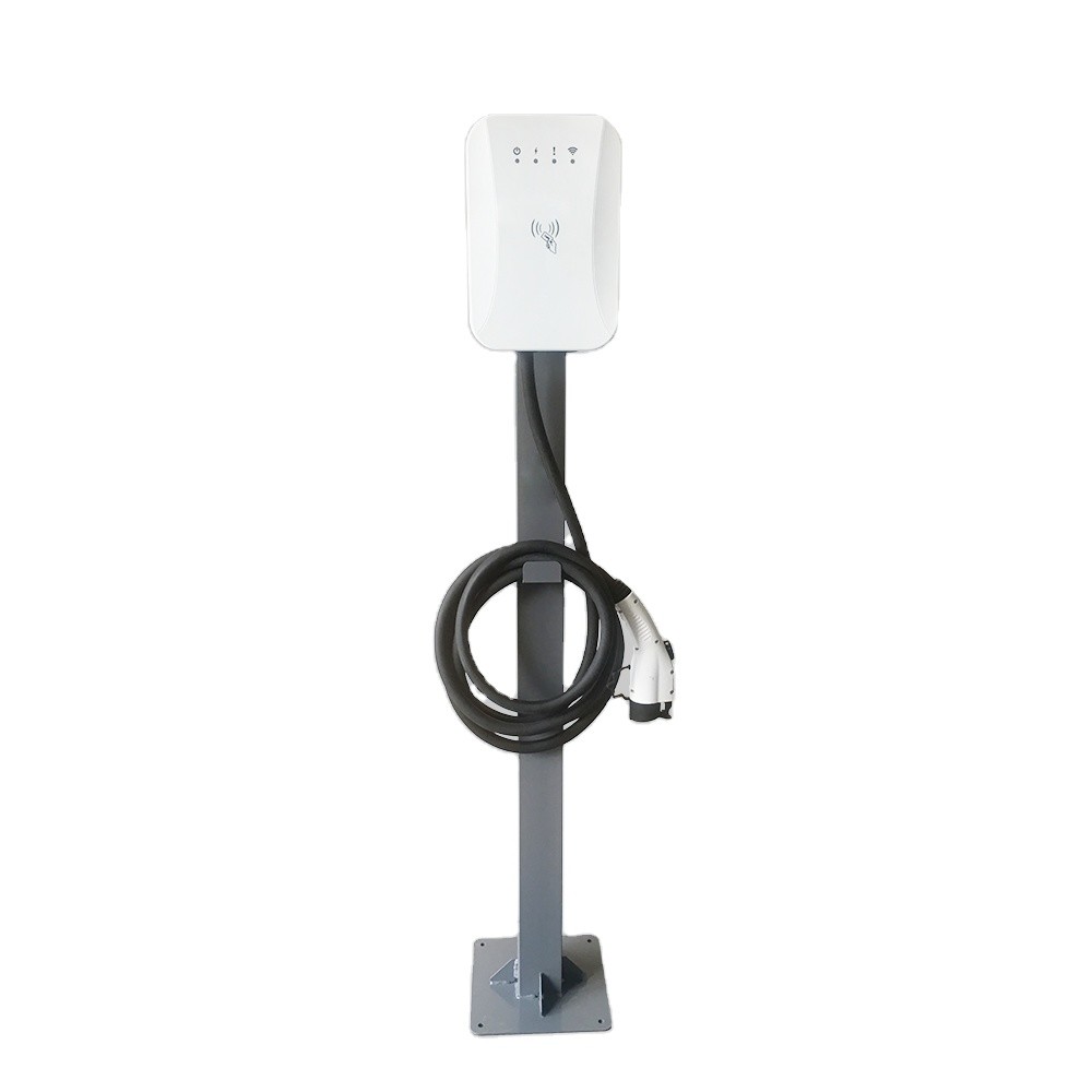 Type2 Plug Home Wallbox Car Rfid Charging Station Compact Design