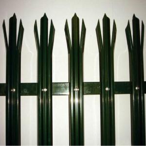 China Garden 100x55mm Post Galvanised Palisade Fencing Rot Proof on sale