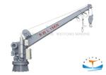 Dydraulic Motor Rescue Boat Davit , Single Arm Slewing Marine Davit Crane