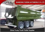 3 Axles 30 Cubic Meters Stone Dump Semi Trailer
