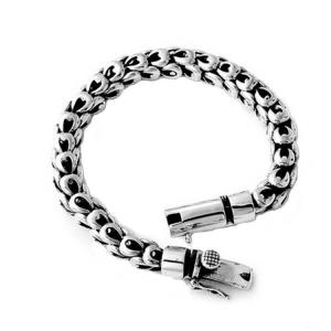 Quality Chunky 925 Sterling Silver Dragon Link Chain Men Bracelet (058041) wholesale
