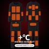 Warming Heated Thermal Underwear Set Black Seamless Long Underwear