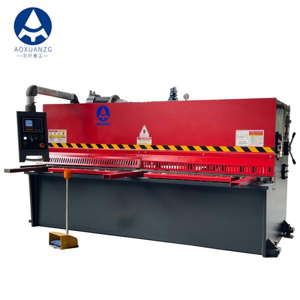 QC11K-4*3200 4mm Thickness E21 Controller Swing Beam Hydraulic Metal Sheet
