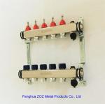 stainless steel 5 ports flow meter manifold, radiant heating manifold, pump