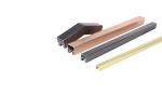 Black/Grey/Gold/Rose Gold/Silver Spraying Aluminum U Profile Handrail for