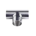 SS304 CF8 Stainless Steel Welded Polishing Sanitary Pipe Fitting 3 Way Tees ISO