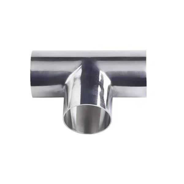 SS304 CF8 Stainless Steel Welded Polishing Sanitary Pipe Fitting 3 Way Tees ISO