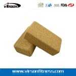 wholesale high-quality cork yoga block embossed for exercise