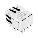 LPJG4933GENL 100/1000 Base-T Tab Down Green/Yellow Led Single Port Cat5e RJ45