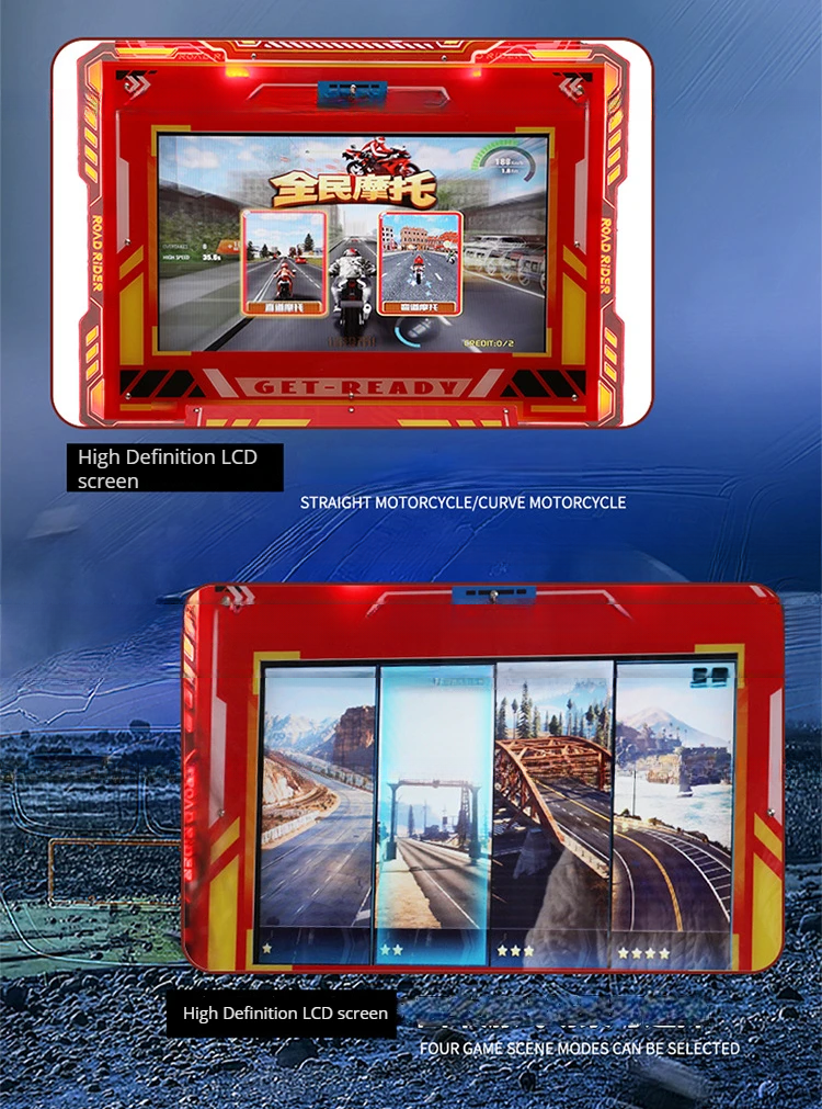 Dreamland 26LCD screen 3d simulation motorcycle racing arcade games coin operated children video game machine