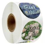 Stationery Sticker Labels Printable Seals Pink Thank You Logo Stickers Pastry