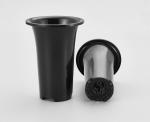 Orchid pots in black color Round Plastic Deep Flower Pots Plastic Plant Pots