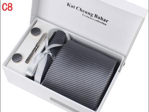 Quality Necktie Boxes Set with Silk Woven Necktie wholesale