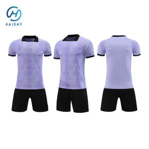 Quality Logo-Free Football Kit - Jersey &amp; Shorts Soccer Set | Quick-Dry Fabric for Training | Unisex Comfortable Sports Uniform wholesale