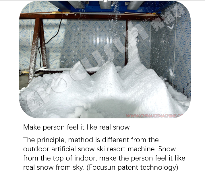 600kg Ice Storage Capacity Snow Making Machine for Creating Beautiful Snowflakes