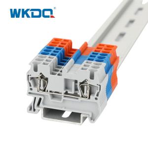China Tin Plated Nylon PA66 Spring Cage Terminal Blocks 12 AWG on sale