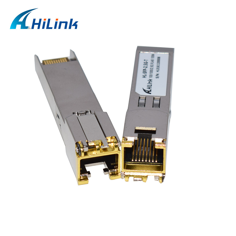 2.5GBASE - T Copper SFP Transceiver Module RJ - 45 100M CAT5 2.5G / 1000 / 100Base-T