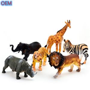 Quality Custom Plastic PVC Wild Animal Figures Toys For Toddlers OEM Design wholesale