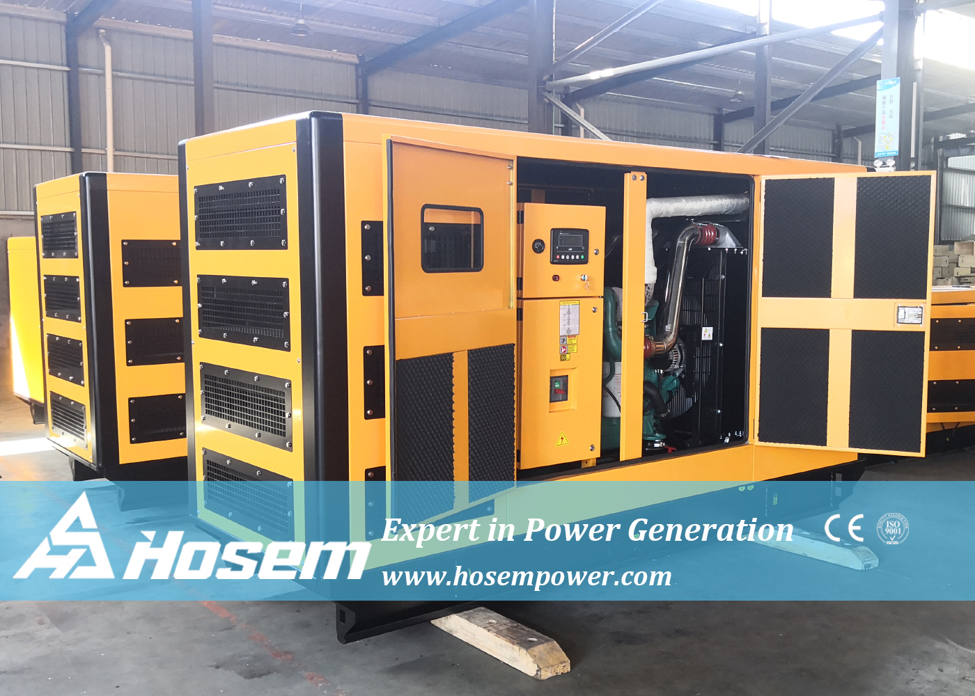 Outdoor Yellow House 200kVA Cummins Generator Set 6CTA8.3G1