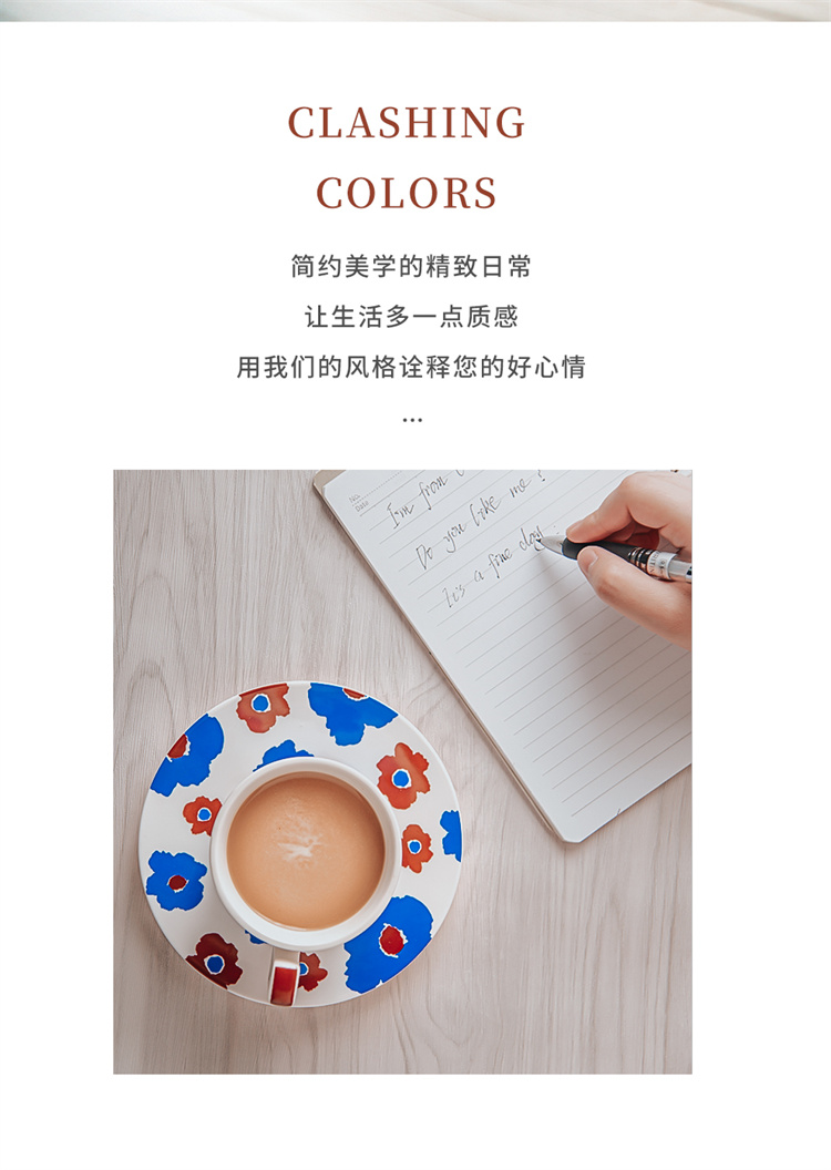 European Ceramic Cappuccino Coffee Cup And Saucer Set For Business Gifts Occasion