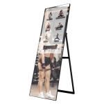 Floor Stand 43 Inch Smart Fitness Mirror Touch Screen Camera Intelligent Display