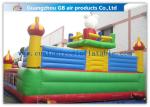Colorful Inflatable Amusement Park , Fun City Commercial Inflatable Bouncers