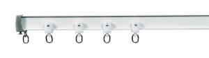 Quality Flexible aluminum bendable curtain track curved curtain rail wholesale