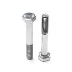 C1022A SS304 Stainless Steel Fasteners Zinc Plated Coarse Thread