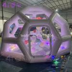 Inflatable Airtight Bubble House Hexagonal Luxury Transparent Dome Tent
