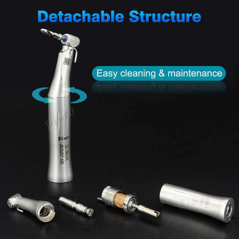 Reduction Contra Angle E-Generator Led Light 20/1 Dental Implant Handpiece