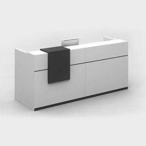 Quality 1100Hmm White Office Reception Desk 78.7 Inch With Reception Counter wholesale