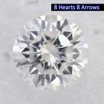 Round Brilliant Cut Blue Loose Moissanite Gemstones VVS2 VS1 Clarity