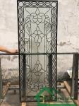 New designs of decorative beveled glass for wood doors with patina caming 80"*30