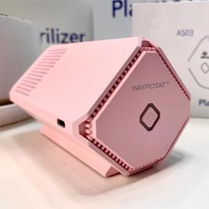 Quality Compact Car Air Filter Cleaner Purifier Black Pink 122mm X 82mm X 76mm 5V wholesale