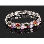 Gorgeous Cubic Zirconia Bracelet for Women Gold Plated Tennis Bracelet