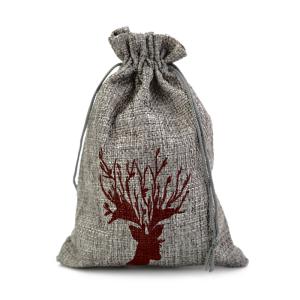 Quality Custom Printed 10x15cm Drawstring Jewelry Beads Jute Bag wholesale