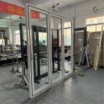 Thermal Break Aluminum Folding Doors Double Tempered Glass
