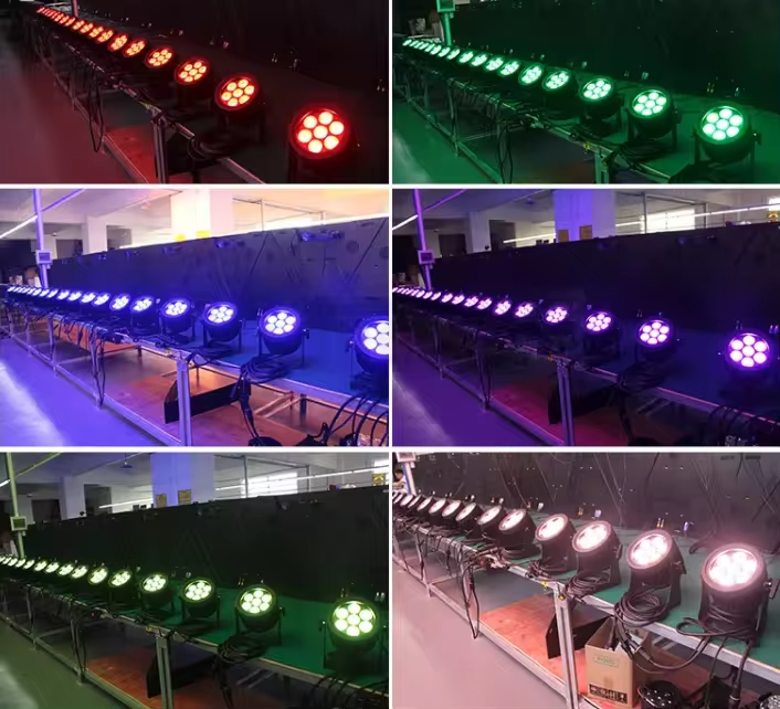 DMX Control Sound Activated LED Stage Light Self Propelled For DJ Bar Party Disco