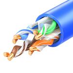 250MHz UTP CAT6 Cable 23AWG Extend To 550MHz CMP PVC High Speed Lan Cable 1000FT