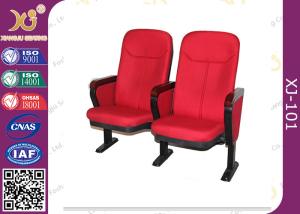 Quality Red Fabric Cover Auditorium Chairs With Folding Writing Pad H1000 * D750 * W550mm wholesale