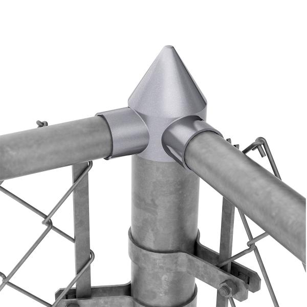Iron Craft 1-5/8" Chain Link Accessories Hot Dip Galvanized Fence Fittings 2-3/8