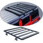 Aluminium Roof Rack for Jeep Wrangler Laser Cutting Process UV Stable Powder