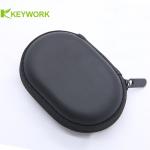 Waterproof Zipper Ellipse Eva Earphone Case Portable Earphone Storage bag