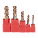 Dia 4mm HRC55 Tungsten Carbide End Mill Square DLC Coated End Mills