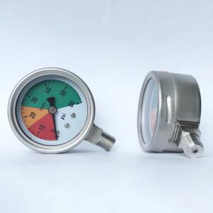 Quality 60 Psi SS 316 Bayonet Ring Pressure Gauge 2.5 Inches Glycerine Manometer wholesale