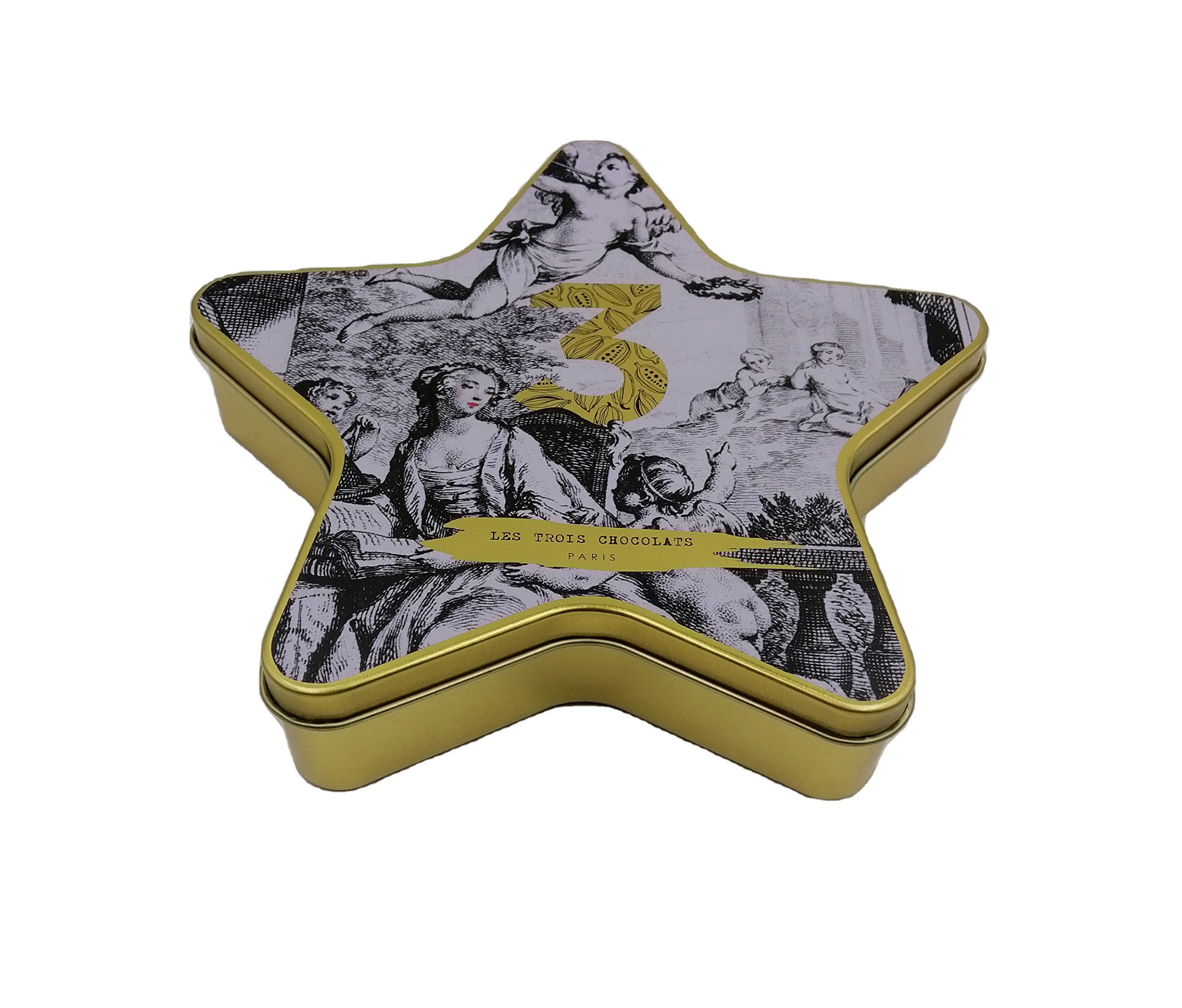 Factory Price Metal Tin Can Customized Design Tin Box Star Shaped Gift Tin Containers
