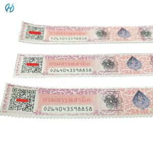 Quality Polarized Color Change Customized Tax Stamp Security Anti Counterfeiting Stamps wholesale
