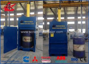 Quality Vertical Hydraulic Drum Crusher , Drum Compactor 25 Ton Force 11kW Motor wholesale